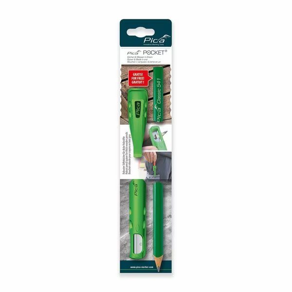 Pocket with Classic Stonesman Pencil Bundle, Pica, Mfr#: 505/02